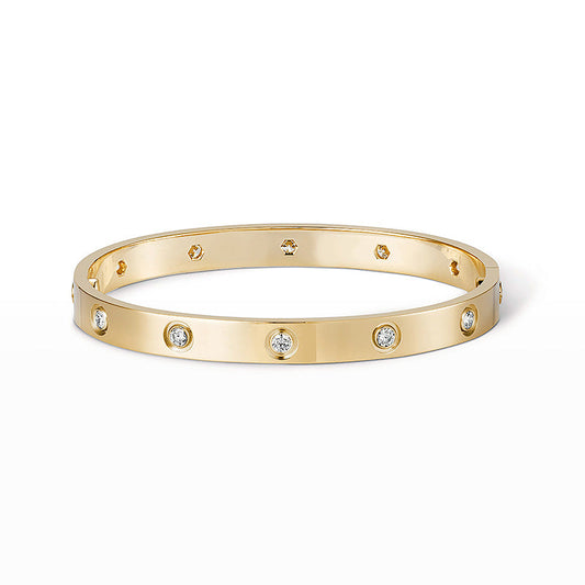 [AM]CLASSIC 6.1MM LOVE BANGLE - 10-DIAMOND