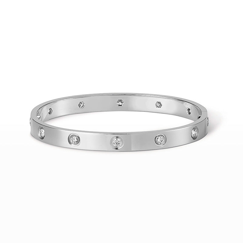 [AM]CLASSIC 6.1MM LOVE BANGLE - 10-DIAMOND