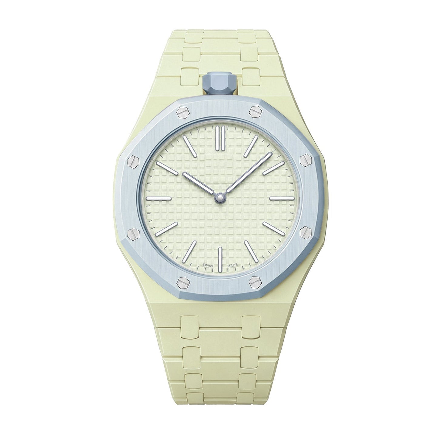 [AM]OAK POP EXCLUSIVE CREAMY YELLOW BIOCERAMIC STRAP