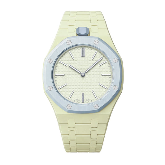 [AM]OAK POP EXCLUSIVE CREAMY YELLOW BIOCERAMIC STRAP