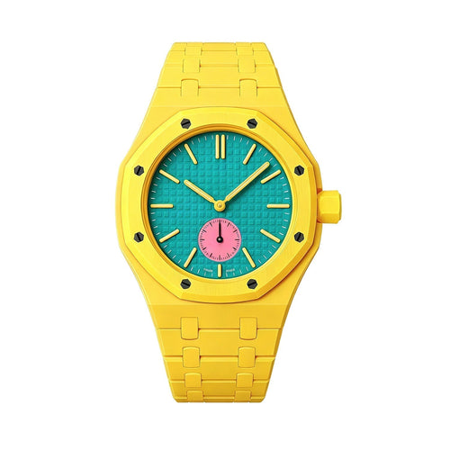 [AM]OAK POP EXCLUSIVE YELLOW BIOCERAMIC STRAP