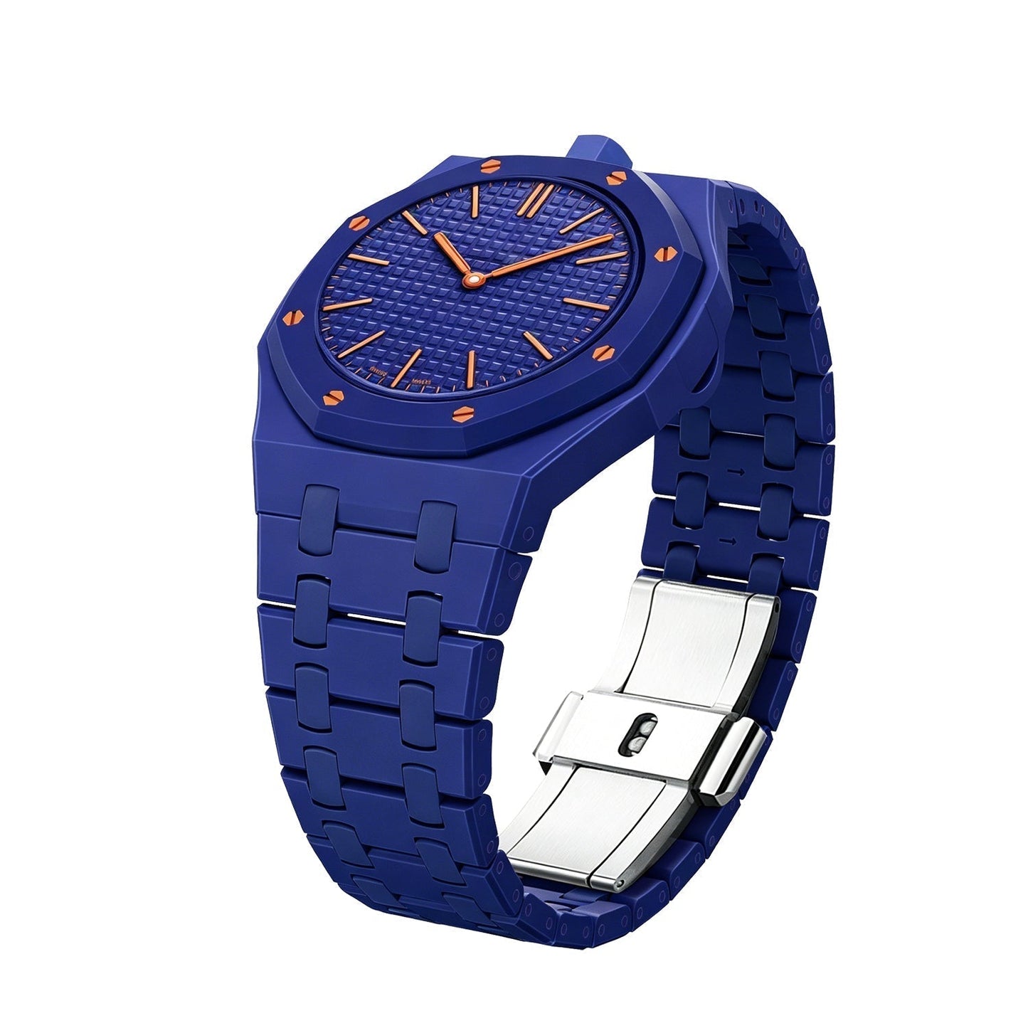 [AM]OAK POP EXCLUSIVE DARK BLUE BIOCERAMIC STRAP