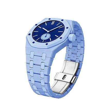 [AM]OAK POP EXCLUSIVE LIGHT BLUE BIOCERAMIC STRAP