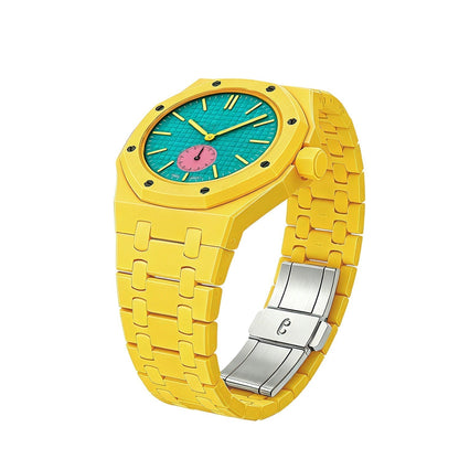 [AM]OAK POP EXCLUSIVE YELLOW BIOCERAMIC STRAP