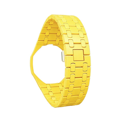 [AM]OAK POP EXCLUSIVE YELLOW BIOCERAMIC STRAP
