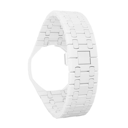 [AM]OAK POP EXCLUSIVE WHITE BIOCERAMIC STRAP