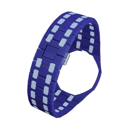 [AM]OAK POP EXCLUSIVE DARK BLUE AND LIGHT BLUE BIOCERAMIC STRAP
