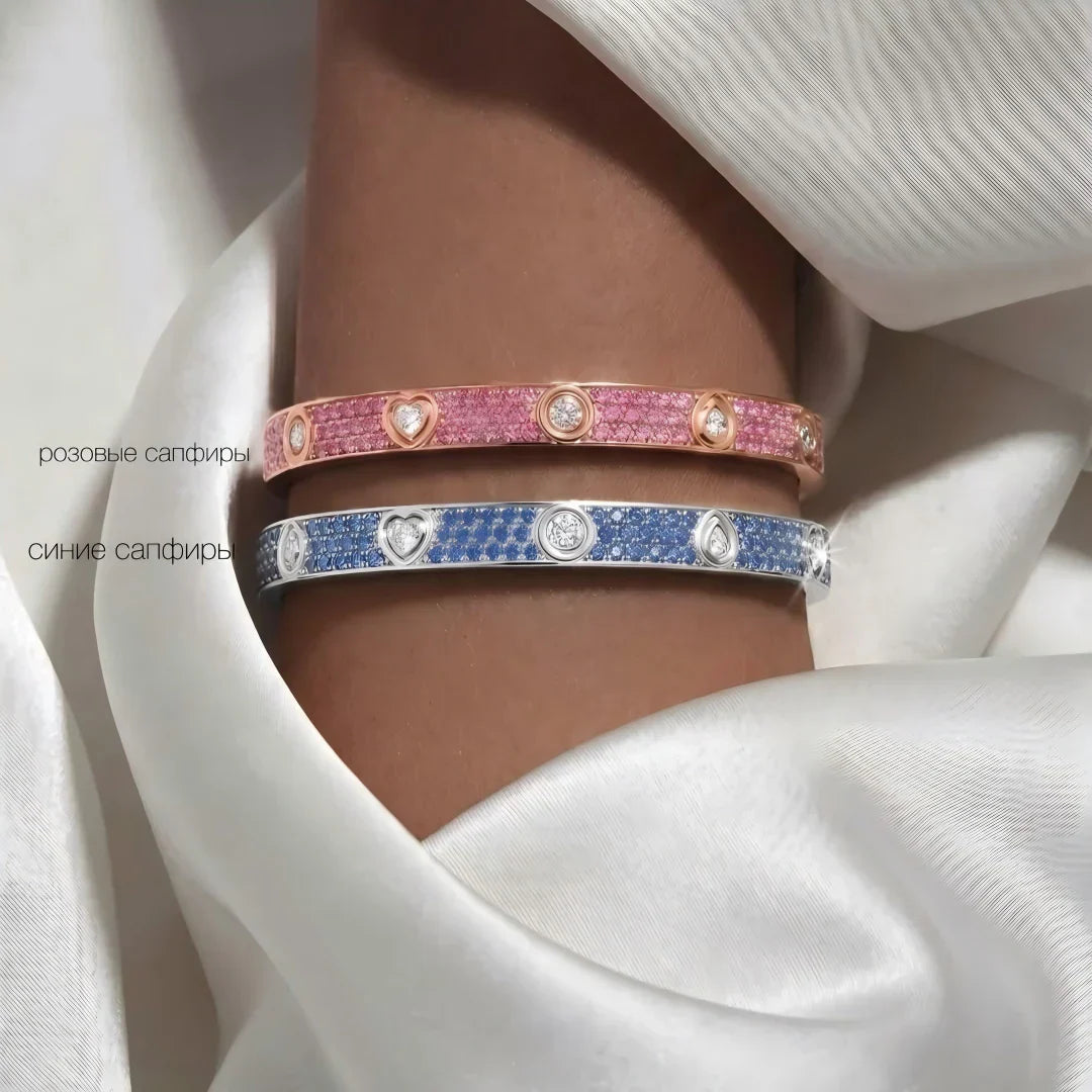 [AM]CLASSIC 6.1MM LOVE BRACELET 10-DIAMOND FULL PAVÉ
