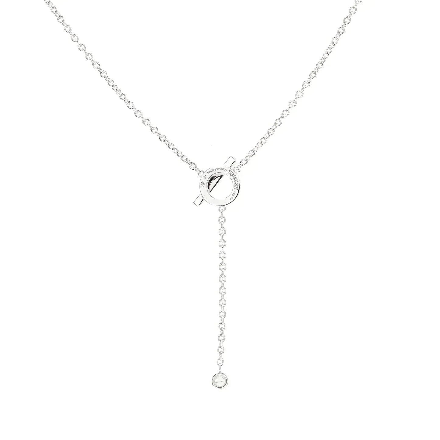 [AM]FINESSE SILVER DIAMOND NECKLACE