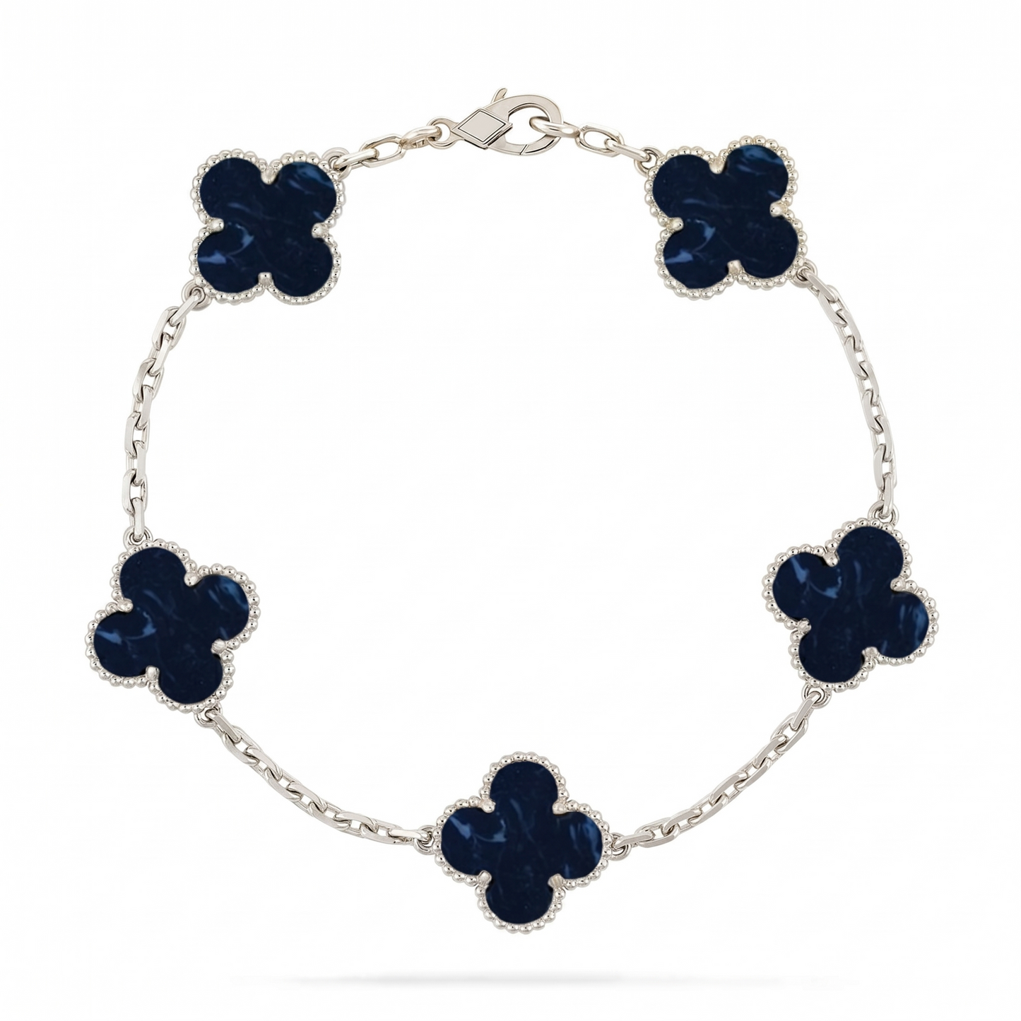 [AM]LUCKY CLOVER 5-MOTIF BRACELET - PIETERSITE COLLECTION