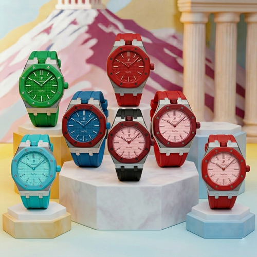 [AM]ROYAL OAK POP EXCLUSIVE STEEL CASE & SILICONE STRAP