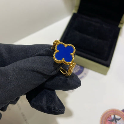 [AM]LUCKY CLOVER GOLD REVERSIBLE RING