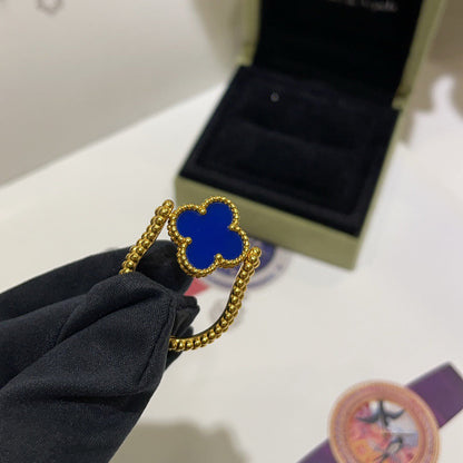 [AM]LUCKY CLOVER GOLD REVERSIBLE RING