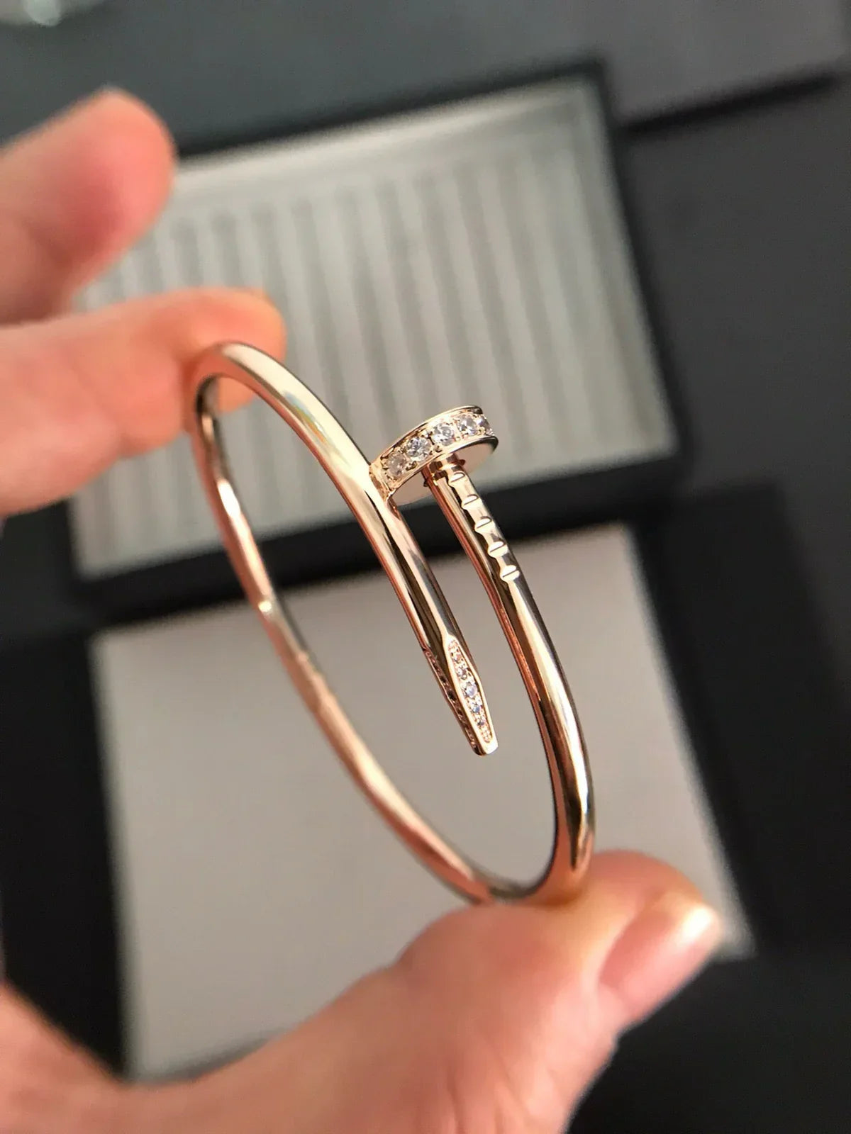 [AM]JUSTE UN CLOU 3.5MM CLASSIC DIAMOND BANGLE