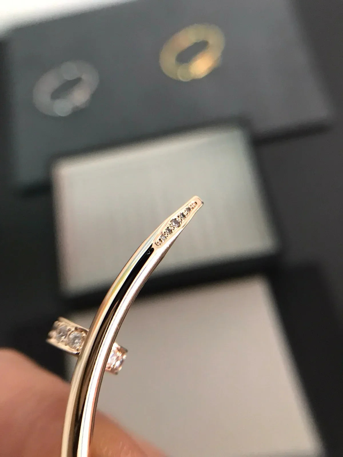 [AM]JUSTE UN CLOU 3.5MM CLASSIC DIAMOND BANGLE