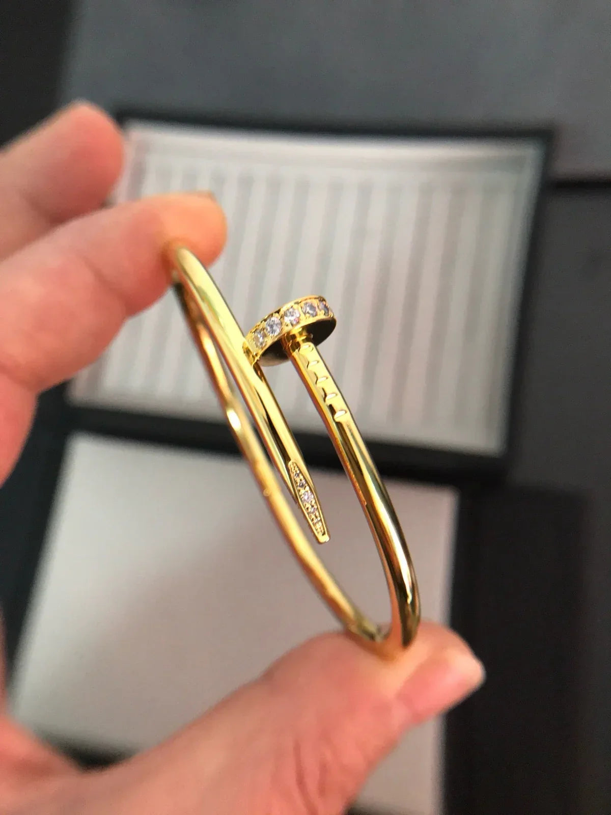 [AM]JUSTE UN CLOU 3.5MM CLASSIC DIAMOND BANGLE