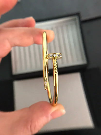 [AM]JUSTE UN CLOU 3.5MM CLASSIC DIAMOND BANGLE