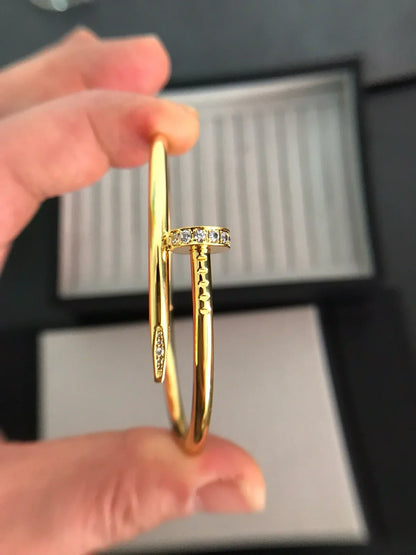 [AM]JUSTE UN CLOU 3.5MM CLASSIC DIAMOND BANGLE