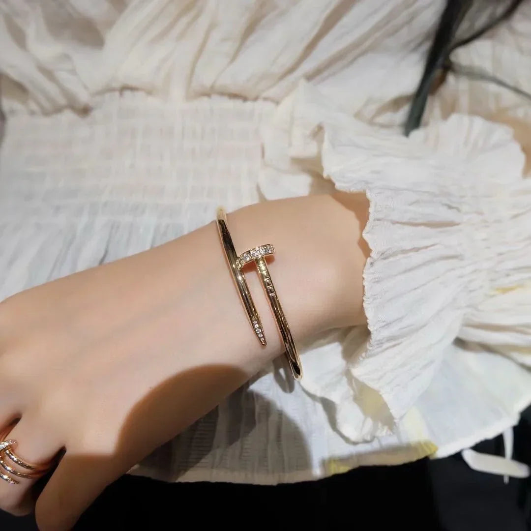 [AM]JUSTE UN CLOU 3.5MM CLASSIC DIAMOND BANGLE