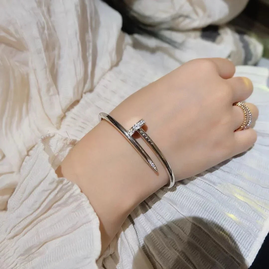 [AM]JUSTE UN CLOU 3.5MM CLASSIC DIAMOND BANGLE