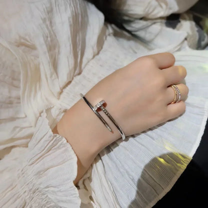 [AM]JUSTE UN CLOU 3.5MM CLASSIC DIAMOND BANGLE
