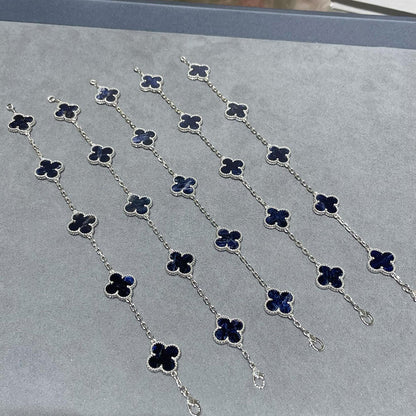 [AM]LUCKY CLOVER 5-MOTIF BRACELET - PIETERSITE COLLECTION