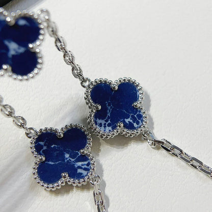 [AM]LUCKY CLOVER 5-MOTIF BRACELET - PIETERSITE COLLECTION