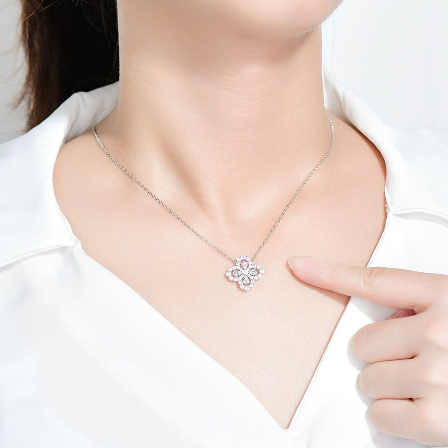 [AM]LOOP NECKLACE FULL MOTIF DIAMOND 16MM MULTIPLE COLORS