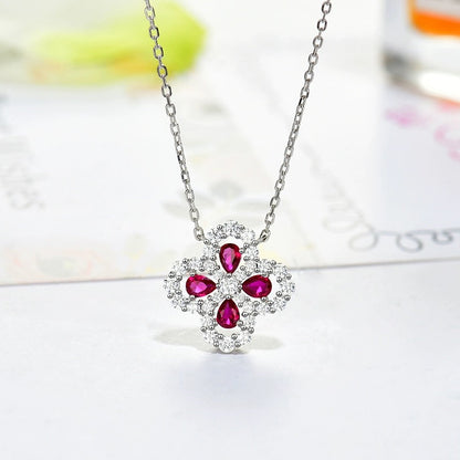 [AM]LOOP NECKLACE FULL MOTIF DIAMOND 16MM MULTIPLE COLORS