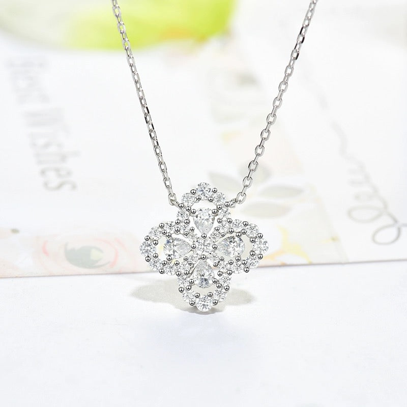 [AM]LOOP NECKLACE FULL MOTIF DIAMOND 16MM MULTIPLE COLORS