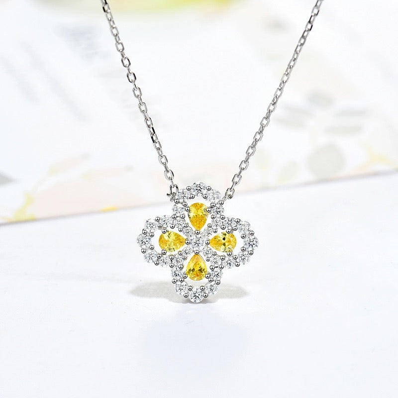 [AM]LOOP NECKLACE FULL MOTIF DIAMOND 16MM MULTIPLE COLORS