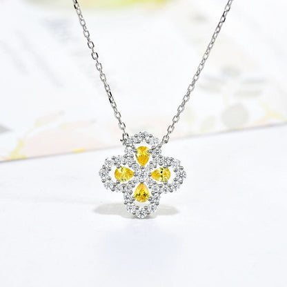 [AM]LOOP NECKLACE FULL MOTIF DIAMOND 16MM MULTIPLE COLORS