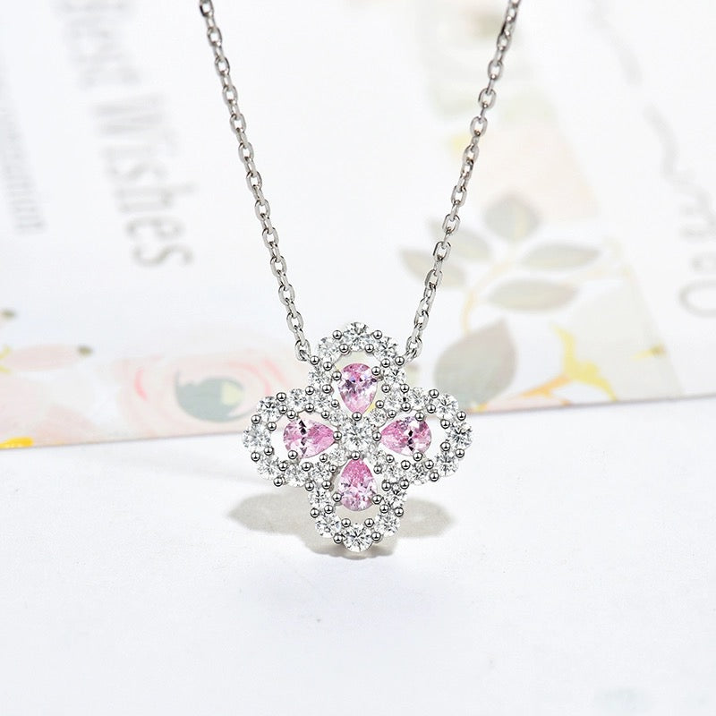 [AM]LOOP NECKLACE FULL MOTIF DIAMOND 16MM MULTIPLE COLORS