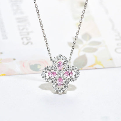 [AM]LOOP NECKLACE FULL MOTIF DIAMOND 16MM MULTIPLE COLORS