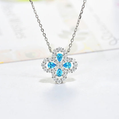 [AM]LOOP NECKLACE FULL MOTIF DIAMOND 16MM MULTIPLE COLORS