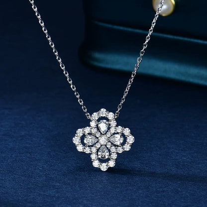 [AM]LOOP NECKLACE FULL MOTIF DIAMOND 16MM MULTIPLE COLORS
