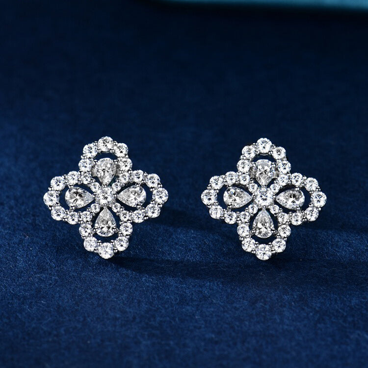 [AM]LOOP EARRINGS FULL MOTIF DIAMOND 16MM