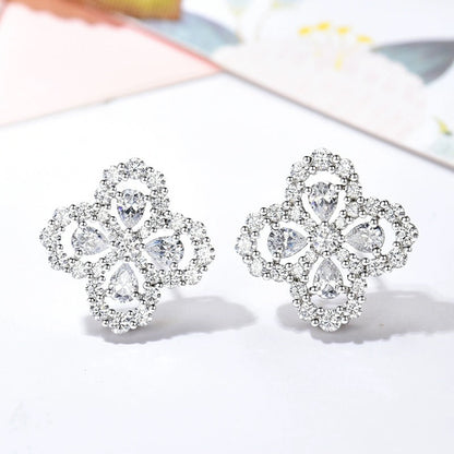 [AM]LOOP EARRINGS FULL MOTIF DIAMOND 16MM