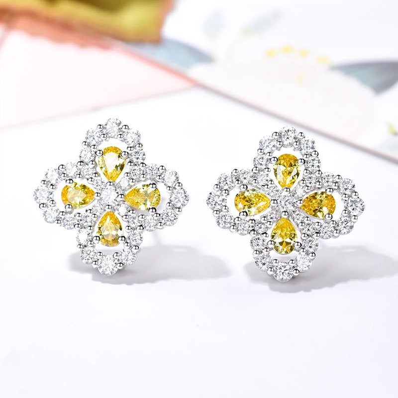 [AM]LOOP EARRINGS FULL MOTIF DIAMOND 16MM