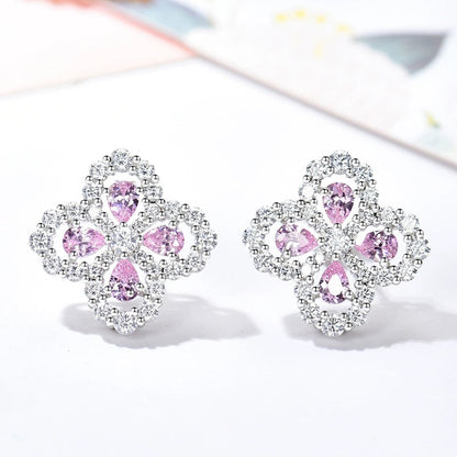 [AM]LOOP EARRINGS FULL MOTIF DIAMOND 16MM