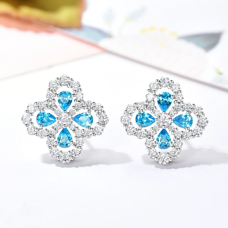 [AM]LOOP EARRINGS FULL MOTIF DIAMOND 16MM