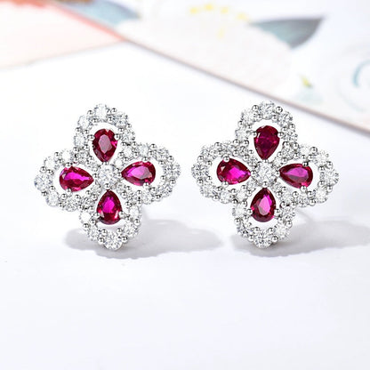 [AM]LOOP EARRINGS FULL MOTIF DIAMOND 16MM