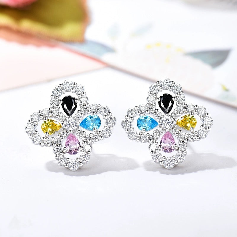 [AM]LOOP EARRINGS FULL MOTIF DIAMOND 16MM