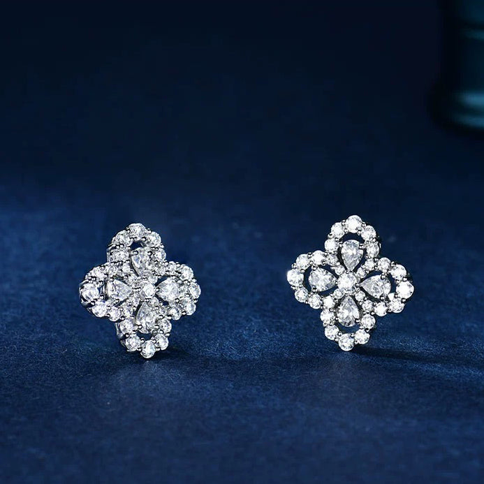 [AM]LOOP EARRINGS FULL MOTIF DIAMOND 16MM