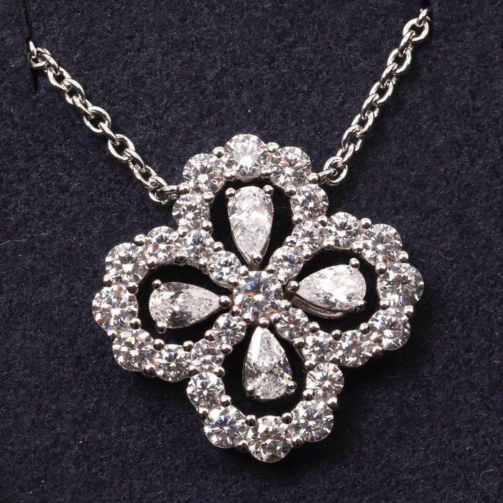 [AM]LOOP NECKLACE FULL MOTIF DIAMOND 16MM MULTIPLE COLORS