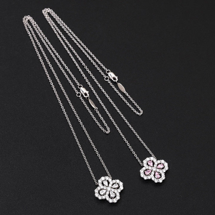 [AM]LOOP NECKLACE FULL MOTIF DIAMOND 16MM MULTIPLE COLORS