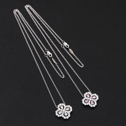 [AM]LOOP NECKLACE FULL MOTIF DIAMOND 16MM MULTIPLE COLORS