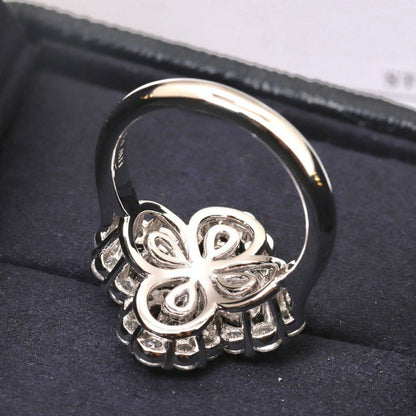 [AM]LOOP RING FULL MOTIF DIAMOND 16MM SILVE