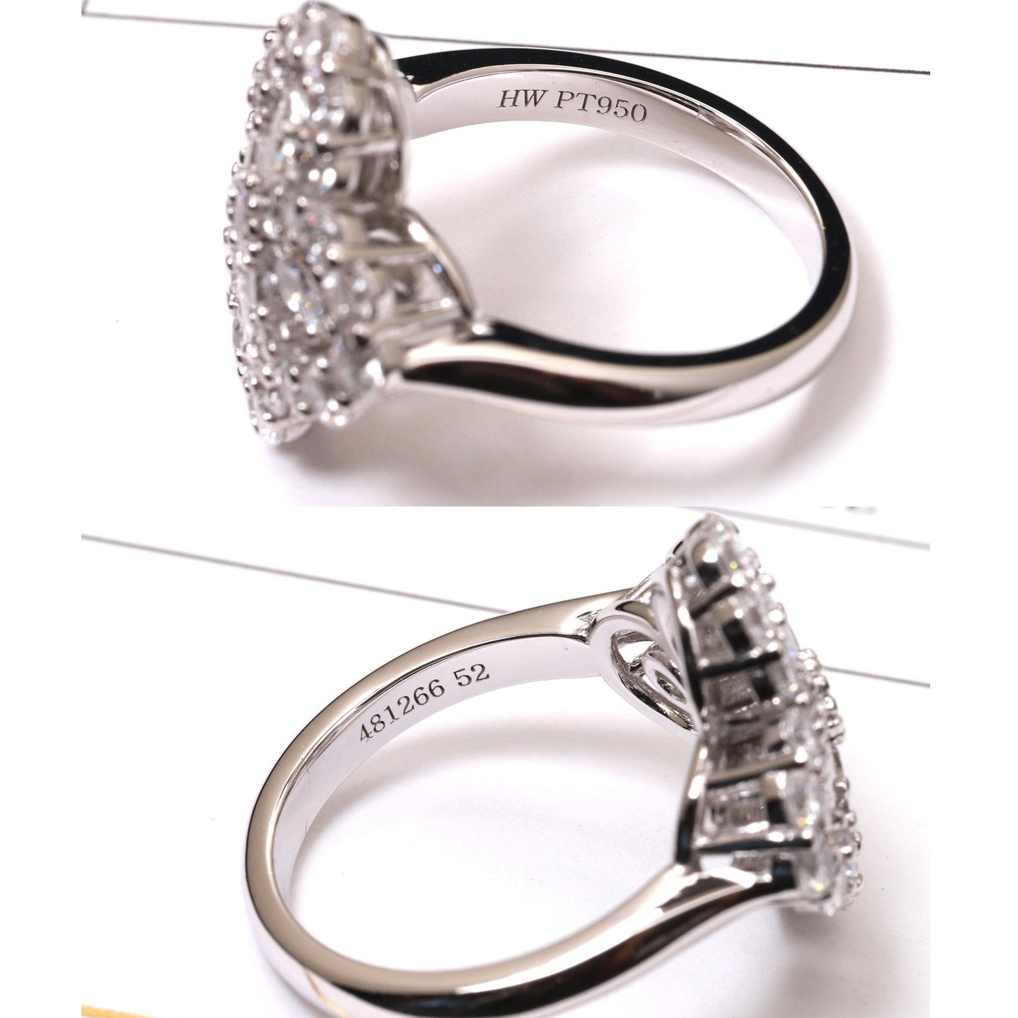 [AM]LOOP RING FULL MOTIF DIAMOND 16MM SILVE