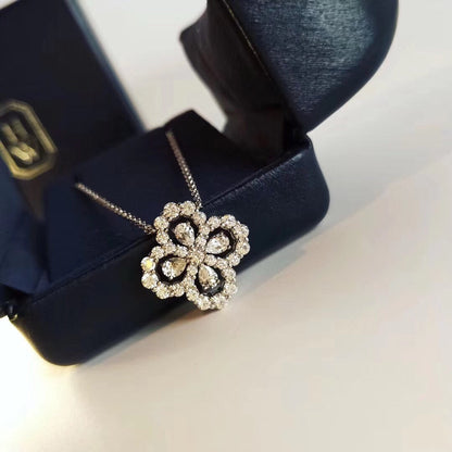 [AM]LOOP NECKLACE FULL MOTIF DIAMOND 16MM MULTIPLE COLORS